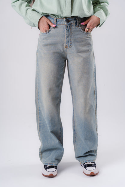 Straight leg jeans