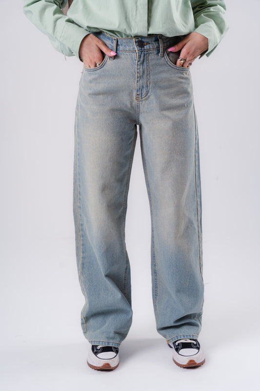 Straight leg jeans