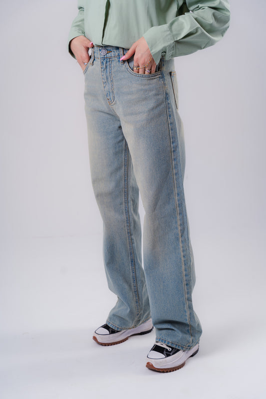 Straight leg jeans